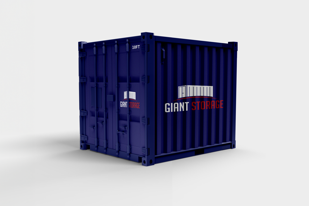 Vector image of a small storage container with Salisbury Storage logo on the side.